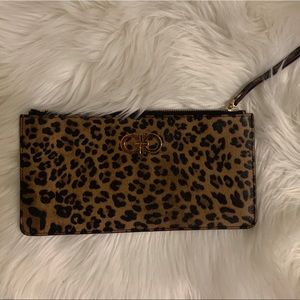 Ferragamo Leopard Print Wristlet